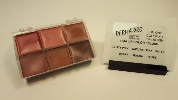 Derma-Pro Mortuary Cosmetics 6 in One Color Kit Lip Blush