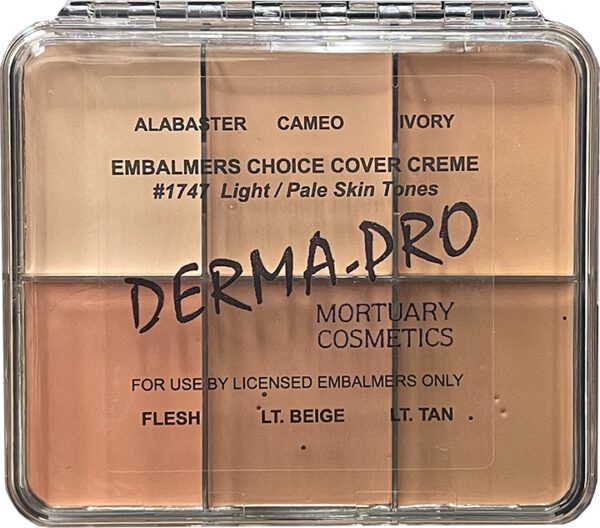 Derma-Pro Mortuary Cosmetics Embalmer's Choice Cover Creme - Light / Pale Skin Tones