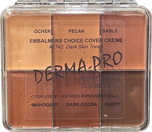 Derma-Pro Mortuary Cosmetics Embalmer's Choice Cover Creme - Dark Skin Tones