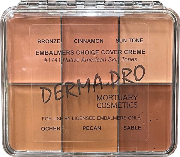 Derma-Pro Mortuary Cosmetics Embalmer's Choice Cover Creme - Native American Skin Tones